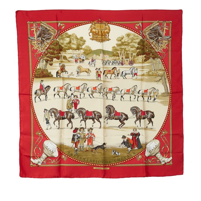 Hermes Hermes Presentation de Chevaux Silk Scarf | Grailed