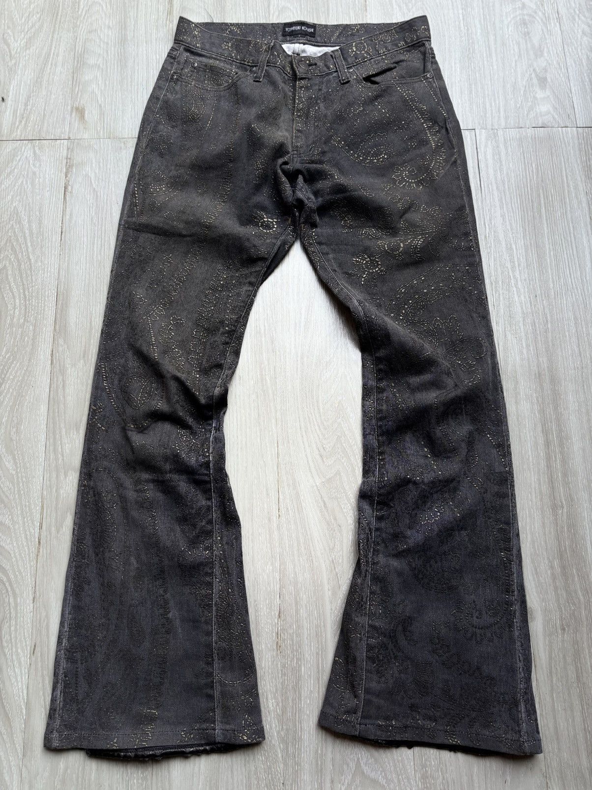 Yoshiyuki Konishi laceup flare pants Size US 32 / EU 48 - 1 Thumbnail