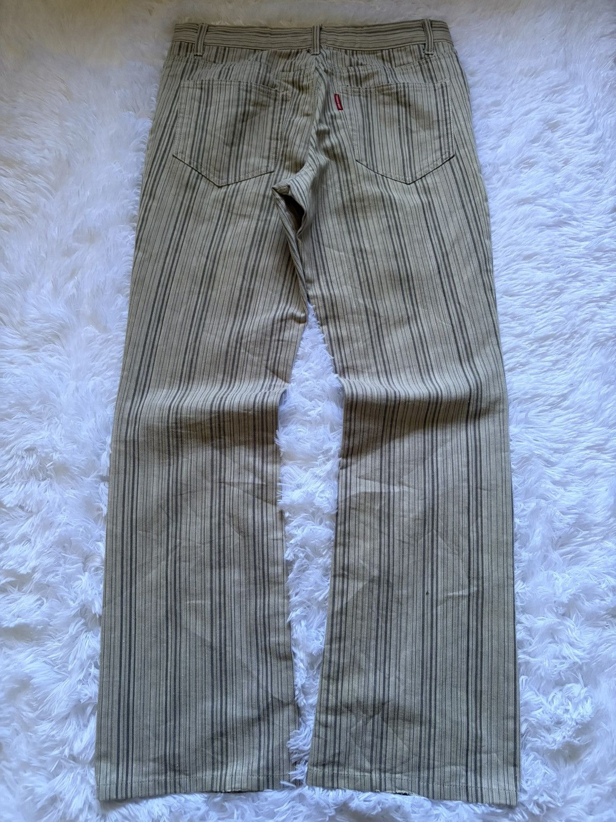 Tornado Mart Flared Tornado Mart stripe denim Size US 31 - 6 Thumbnail