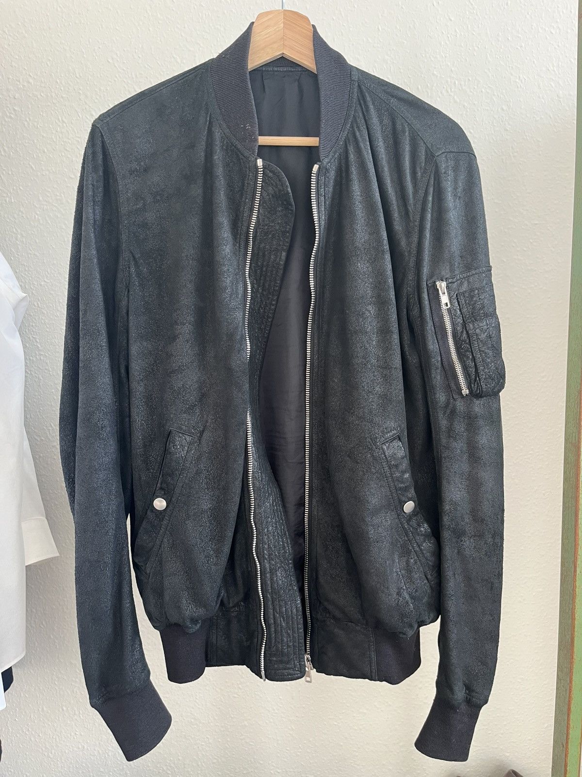 Rick Owens Blistered Lamb Bomber ss16