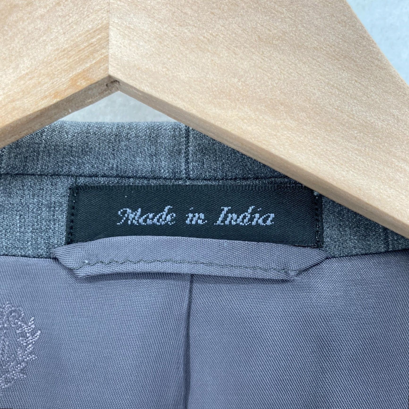 Ralph Lauren VINTAGE Lauren Ralph Lauren Blazer Mens Gray Slim Fit Wool Windowpane Two-Button Suit Jacket 44L Men Size 44R - 4 Thumbnail