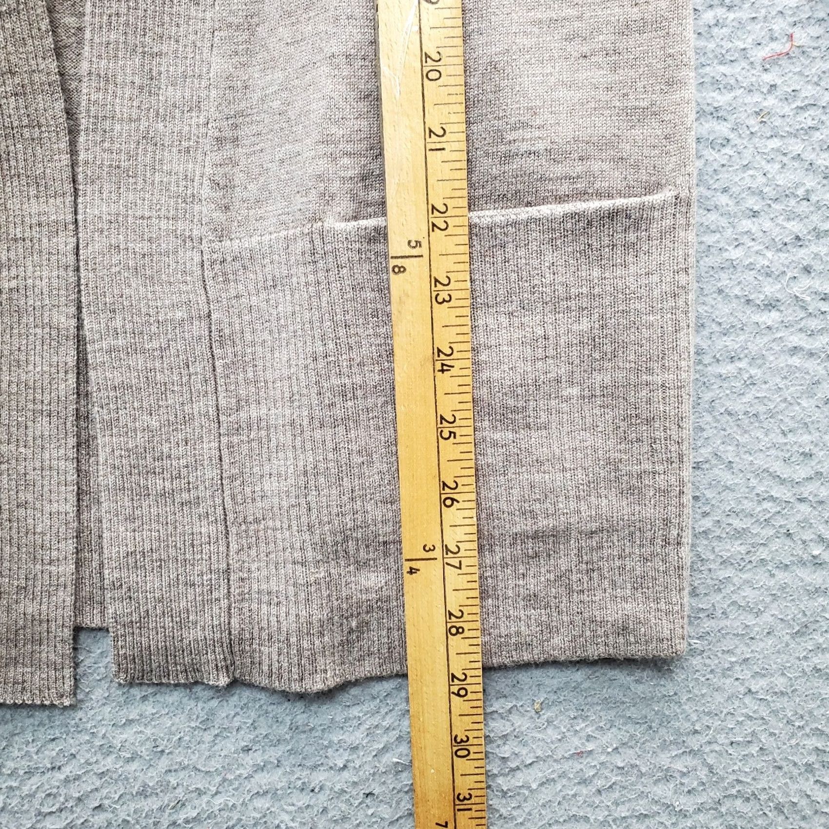 Ellen Tracy Ellen Tracy Cardigan Womens XS Brown Long Sleeve Open Front Merino Wool Knit Style Cardigan Regular Fit Size XS / US 0-2 / IT 36-38 - 6 Thumbnail