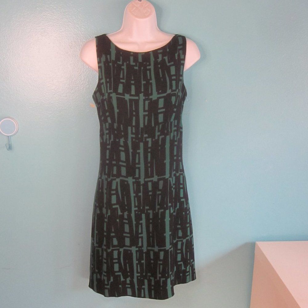 MILLY Milly Womens Green Black Business Sheath Dress Size 6 Size M / US 6-8 / IT 42-44 - 12 Thumbnail