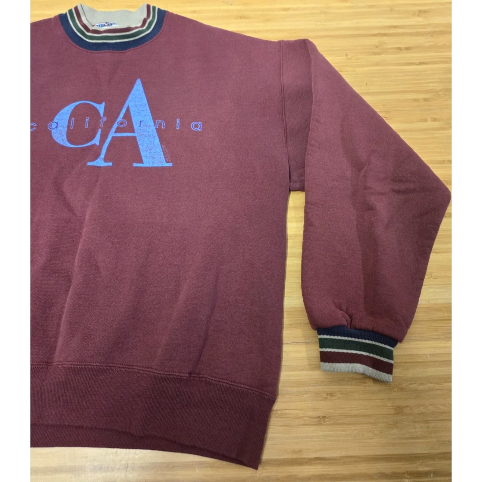 Jerzees VINTAGE California Sweatshirt Mens Large Maroon Jerzees Made USA Graphic 90s Size US L / EU 52-54 / 3 - 2 Thumbnail