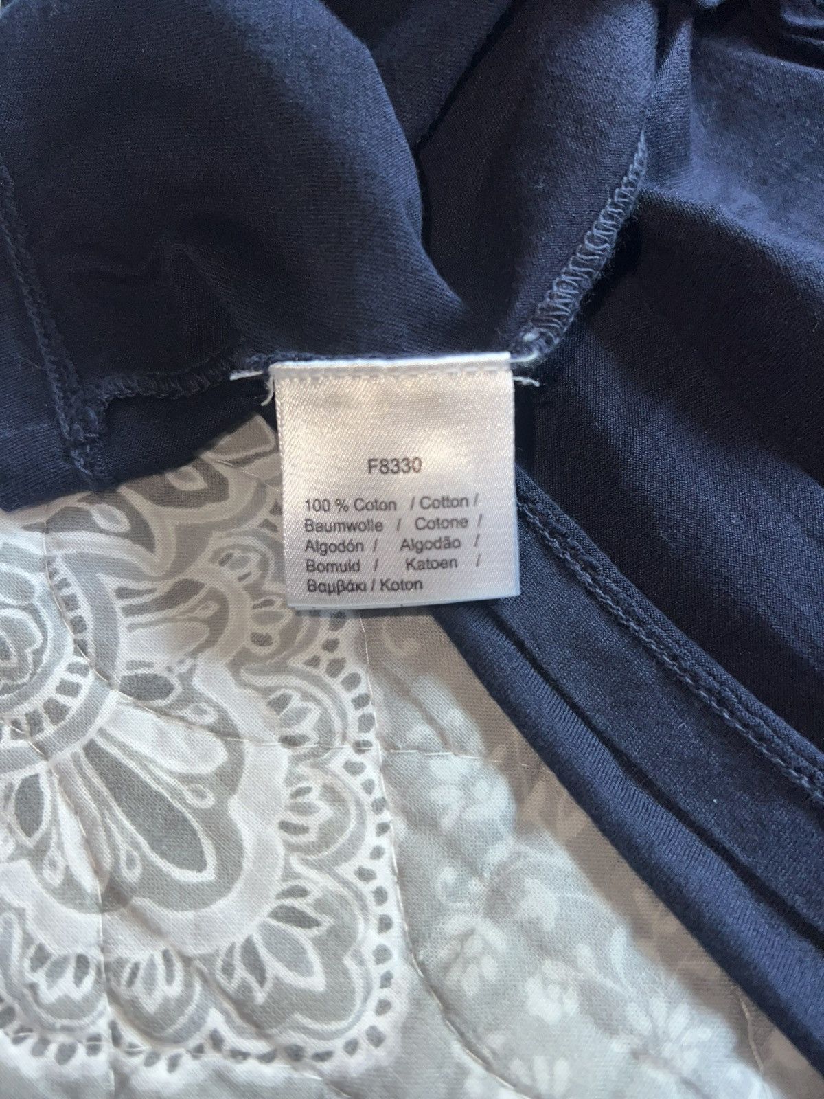 Lacoste Lacoste Navy Blue Pocket Tee - Size Medium (4) - 100% Cotton Size US M / EU 48-50 / 2 - 3 Thumbnail