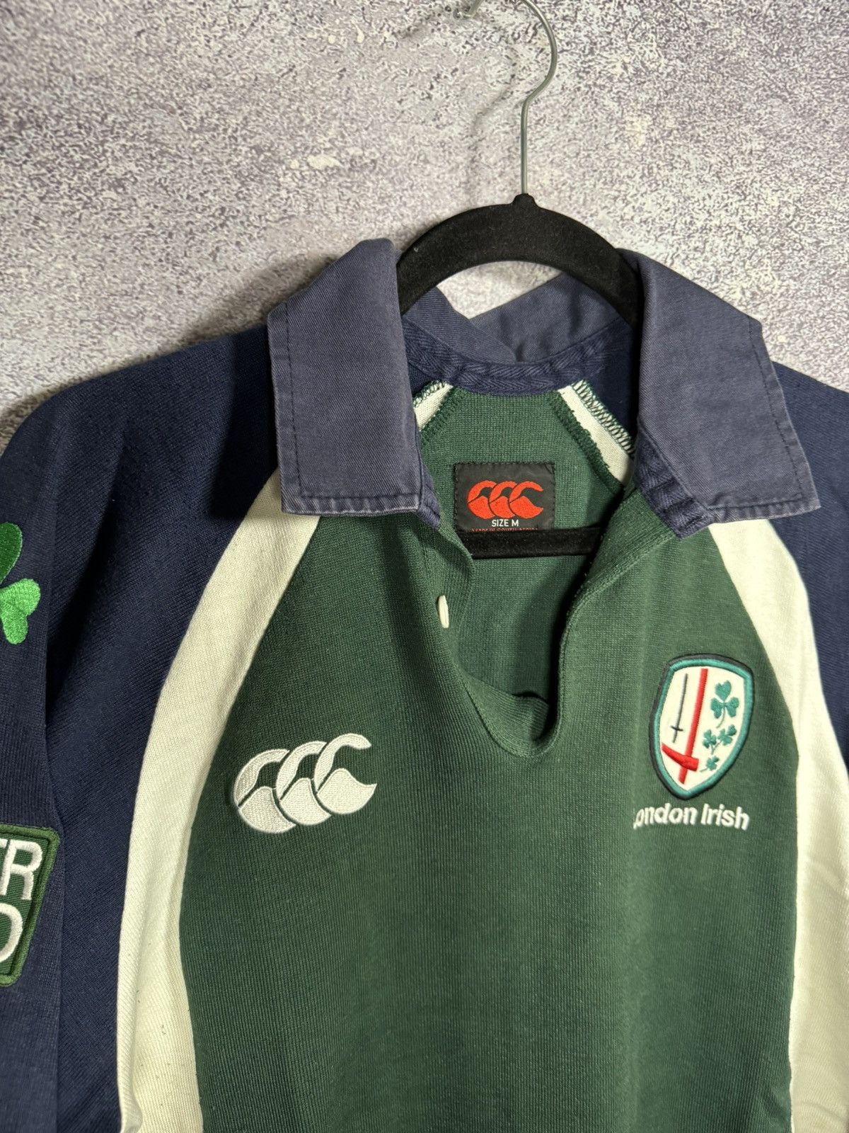 Canterbury of New Zealand × Vintage Vintage 2003 London Irish Union CanterburyRugby Jersey Size US M / EU 48-50 / 2 - 7 Thumbnail