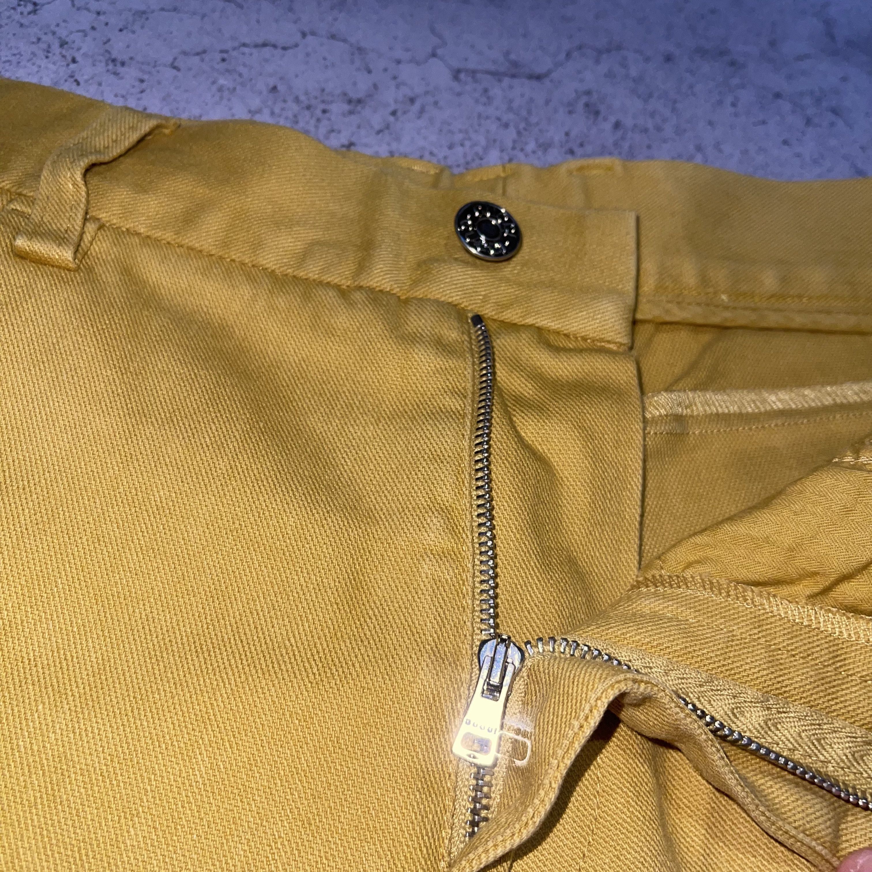 Gucci GUCCI old money skinny yellow denim pants Size US 34 / EU 50 - 4 Thumbnail