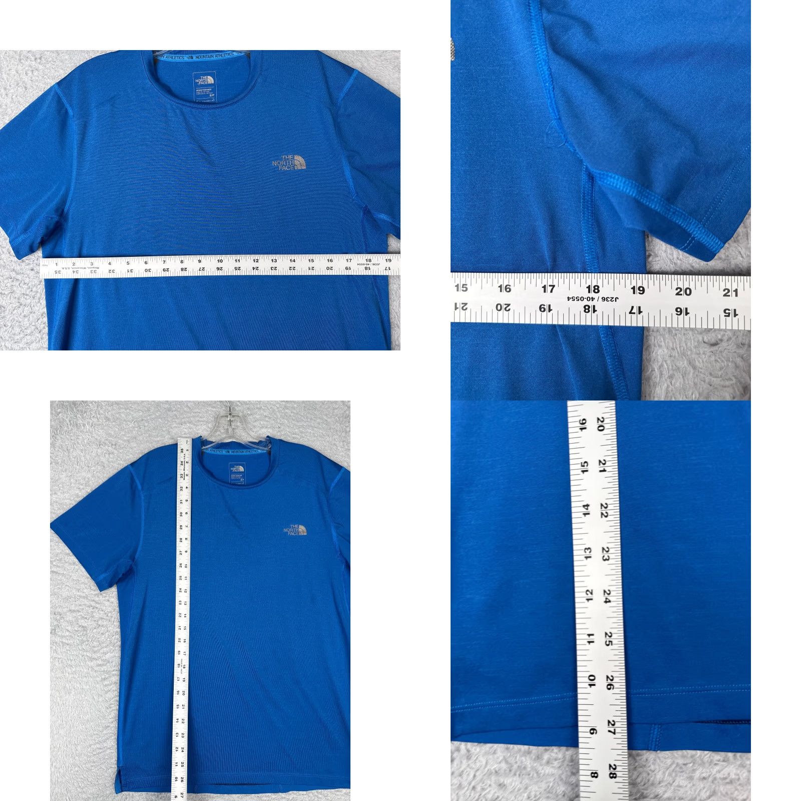 The North Face The North Face Shirt Men M Blue 100% Polyester Short Sleeve Crew Neck All Seasons Moisture Wicking T-Shirt Regular Mens Size US M / EU 48-50 / 2 - 8 Thumbnail