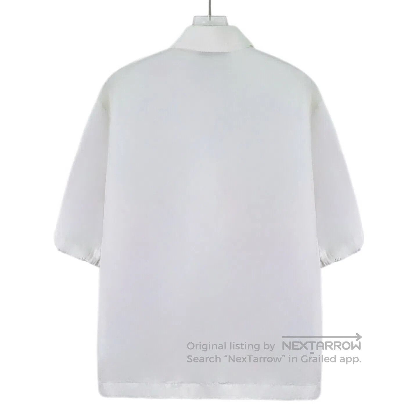 Prada Prada White logo letter embroidery cotton lapel single-bre Size XS / US 0-2 / IT 36-38 - 2 Thumbnail