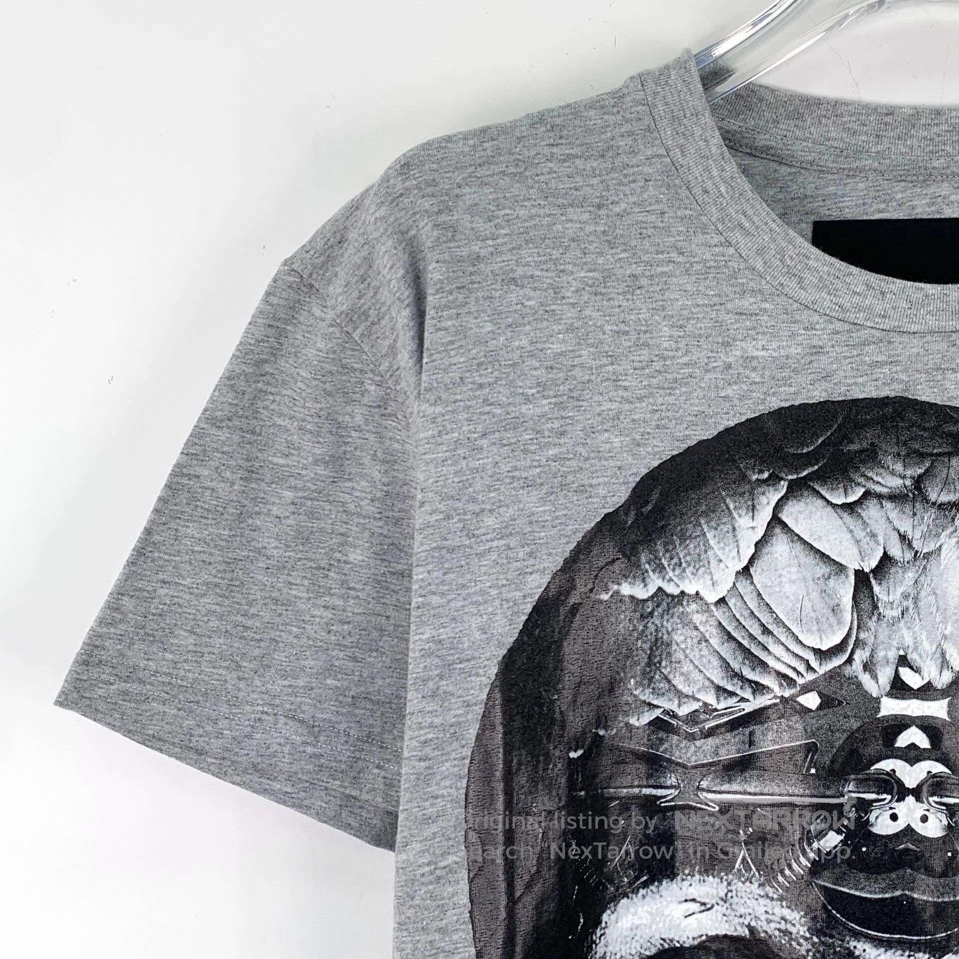 Philipp Plein Philipp Plein Gray Skull Print Cotton Crew Neck Short Slee Size US M / EU 48-50 / 2 - 3 Thumbnail