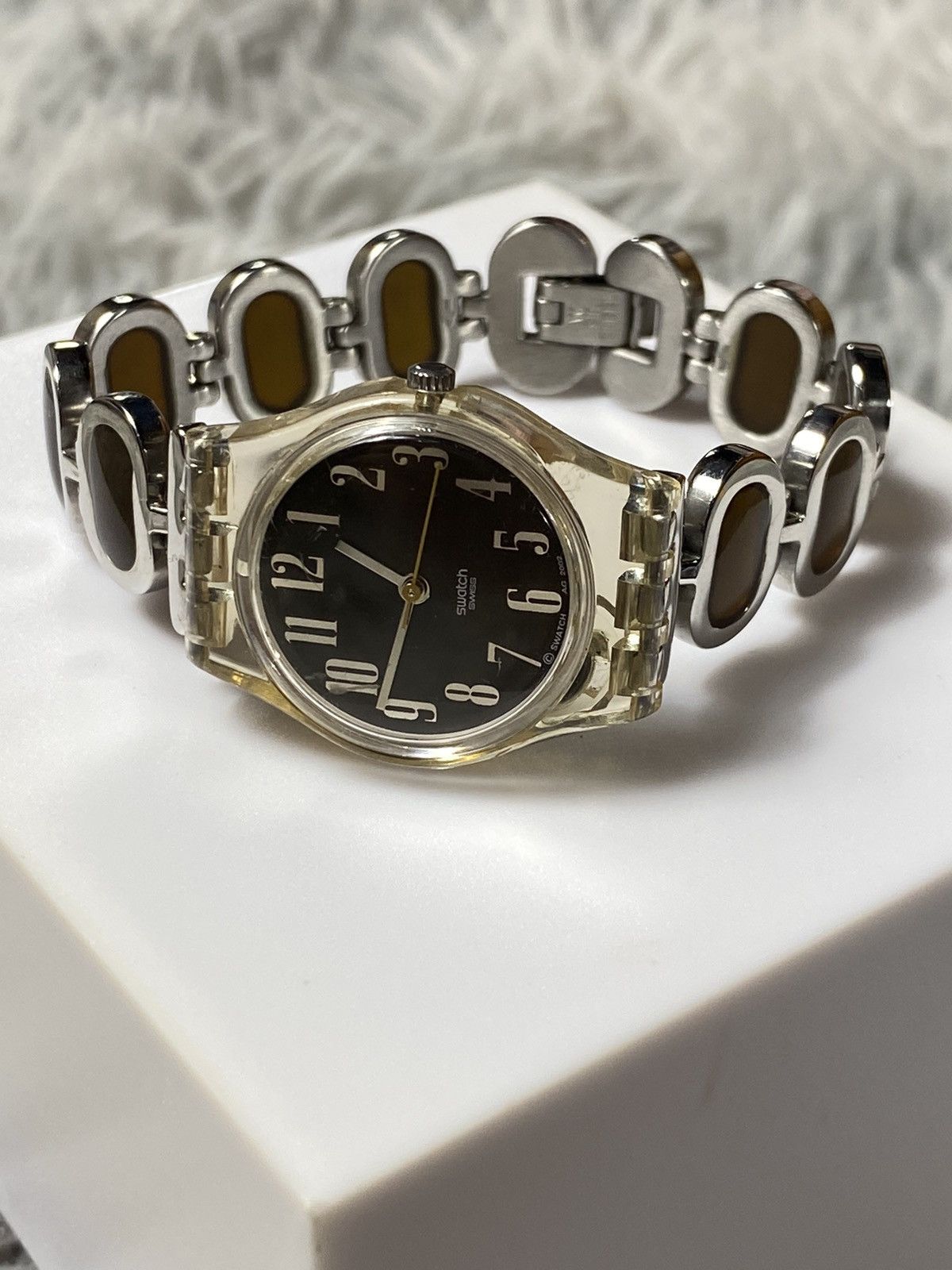 Jewelry × Swatch × Vintage Swatch Elegance Black Dial Quartz Japan Movement Size ONE SIZE - 1 Thumbnail