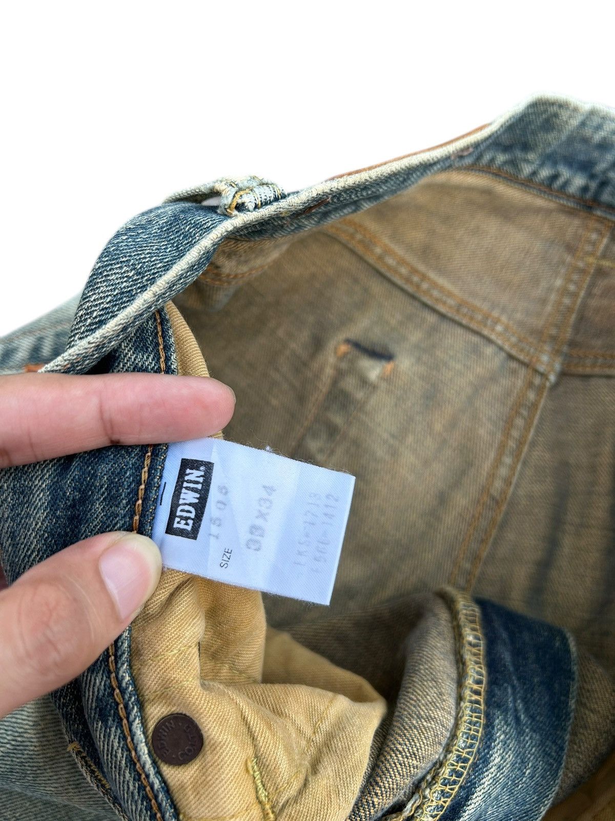 Kapital Vintage Edwin 505 Selvedge Rusty Denim Jeans Size US 34 / EU 50 - 4 Thumbnail