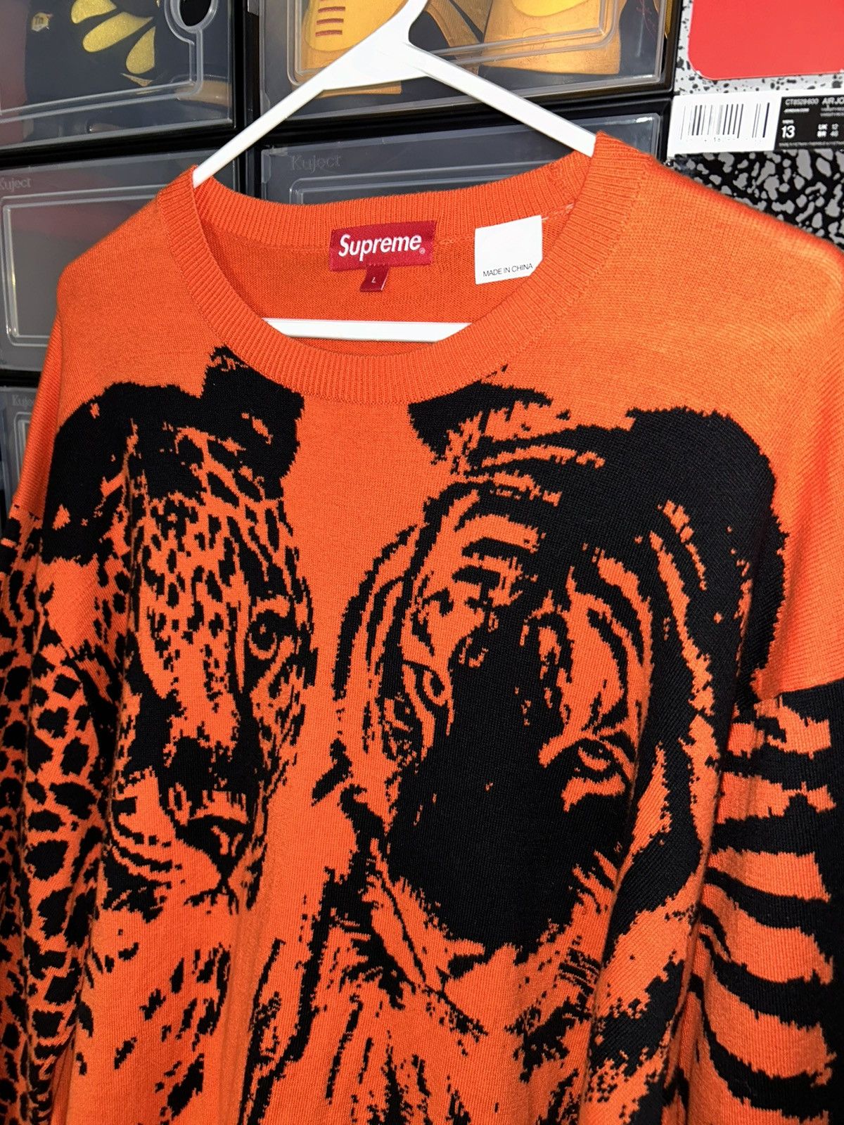 Supreme Supreme Big Cats Jacquard L/S Top SS23 size Large NEW Size US L / EU 52-54 / 3 - 2 Thumbnail