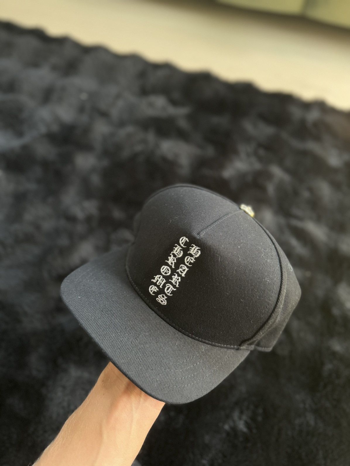 Chrome Hearts Chrome Hearts Scroll Logo Cap Size ONE SIZE - 1 Thumbnail