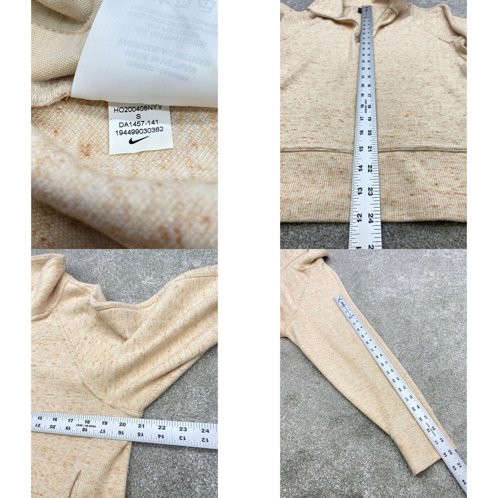 Nike Nike Training Shirt DA1457 Women’s Small Long Sleeve Zip Therma Logo Pockets Size S / US 4 / IT 40 - 8 Thumbnail