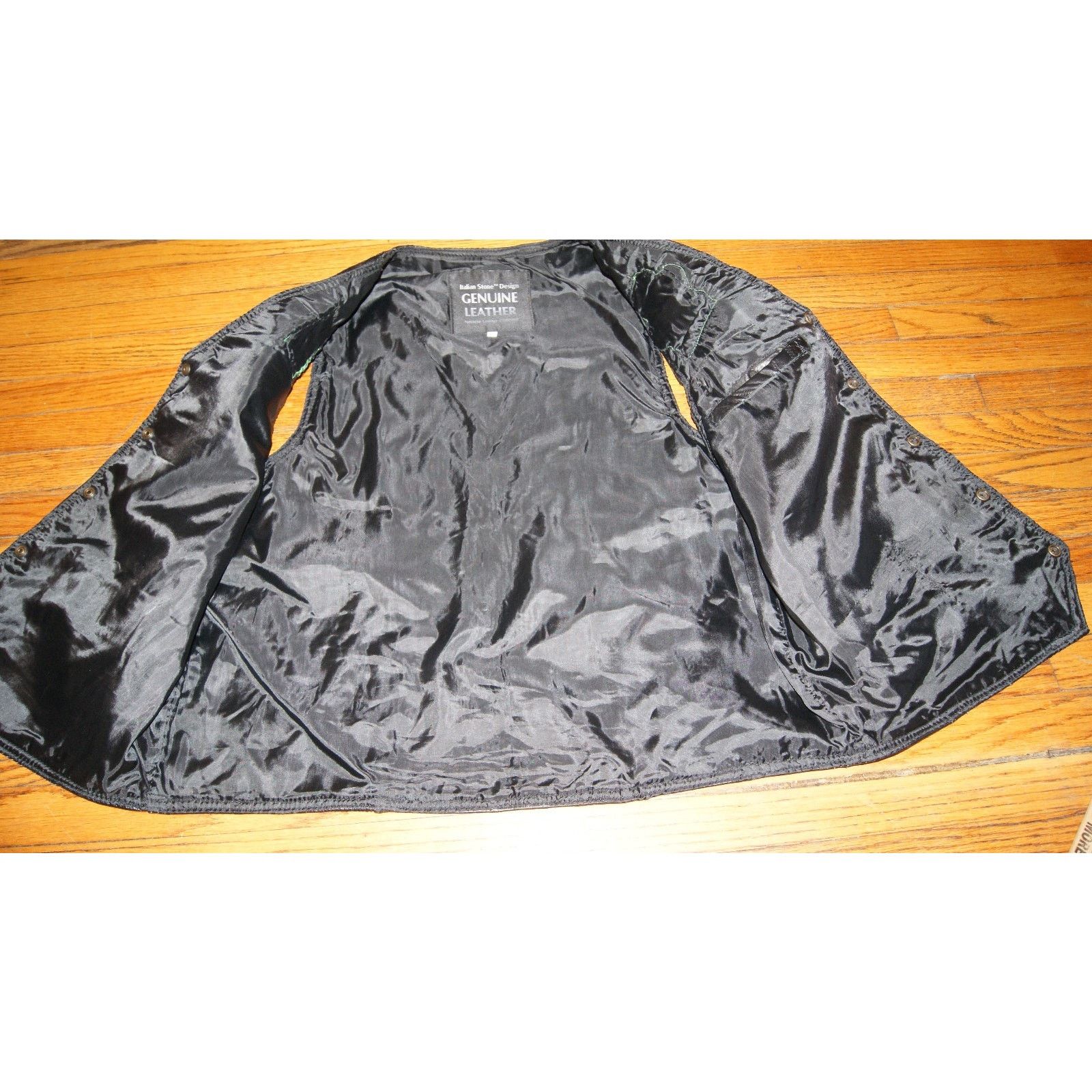 Vintage Genuine Leather Vest XL Navarre Leather Comp. Jesus Patches Size US XL / EU 56 / 4 - 11 Thumbnail