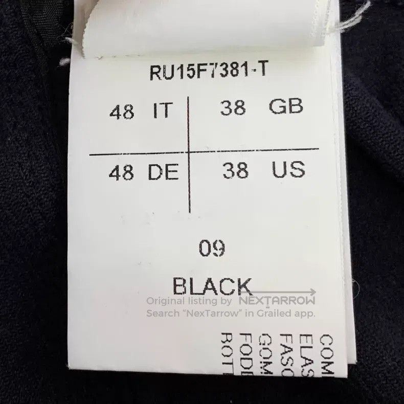 Rick Owens Rick Owens Black cotton drawstring slacks with low-end sla Size US 38 / EU 54 - 7 Thumbnail