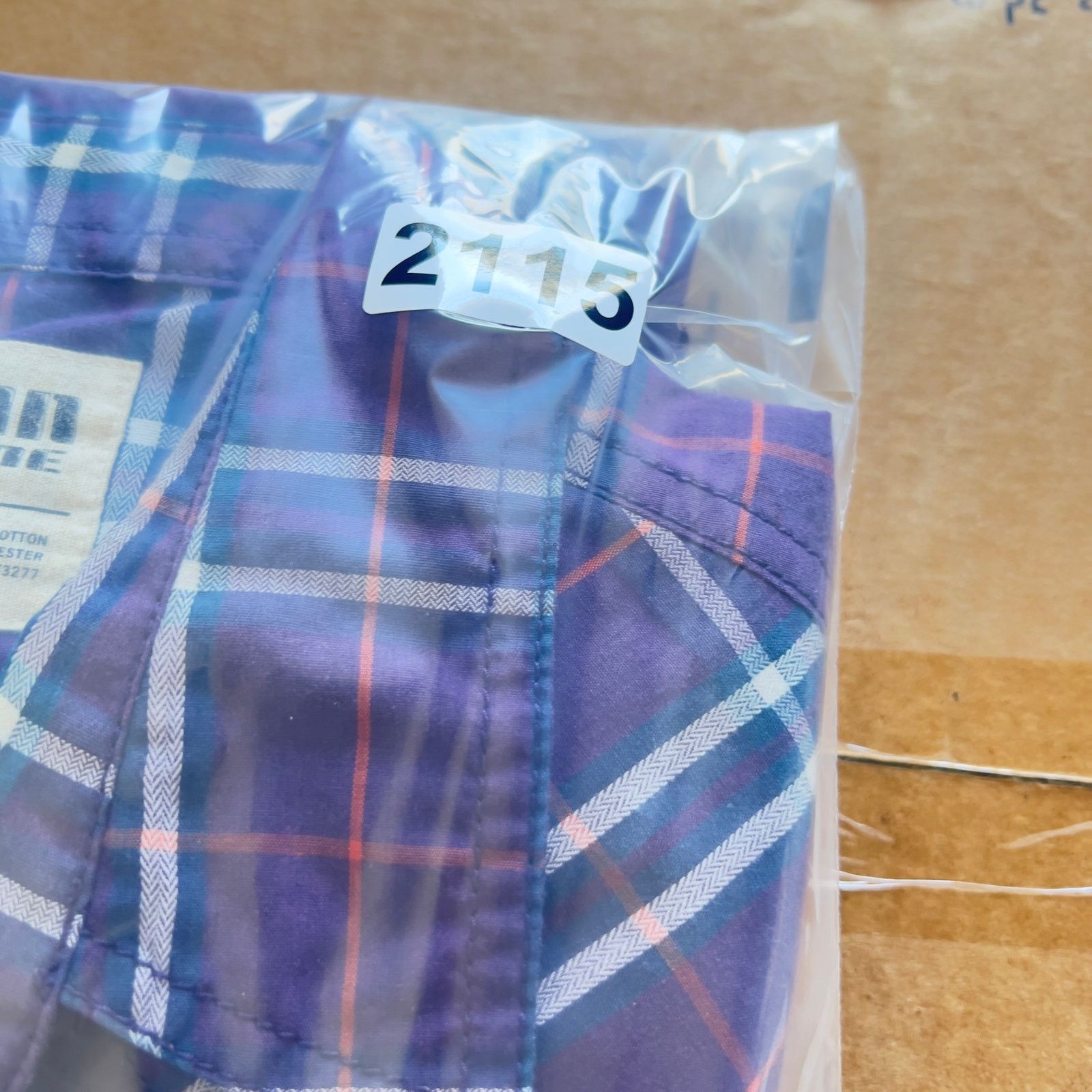 Urban Pipeline Urban Pipeline Button Shirt Men's Large Purple Plaid Pocket Size US L / EU 52-54 / 3 - 8 Thumbnail