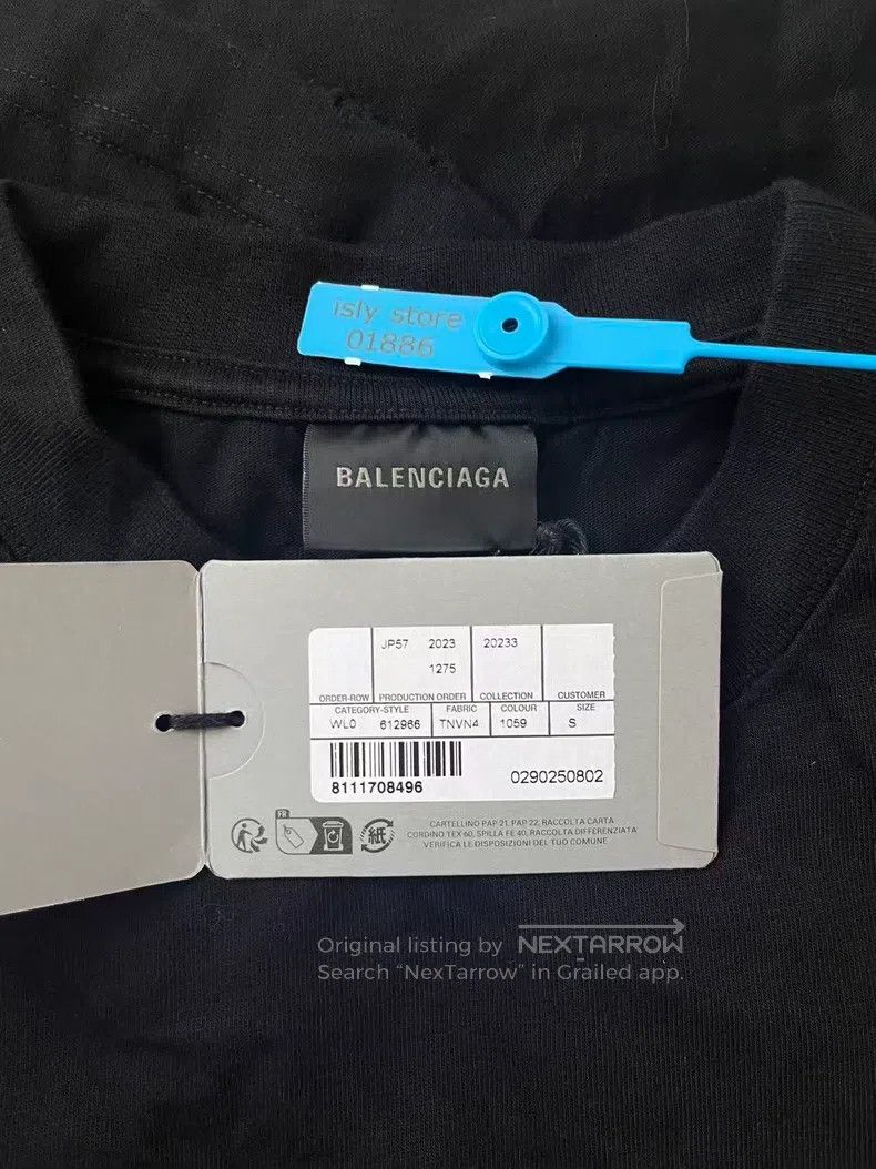 Balenciaga Balenciaga Letter Printed Round Neck Short Sleeve T-Shirt Size US S / EU 44-46 / 1 - 5 Thumbnail