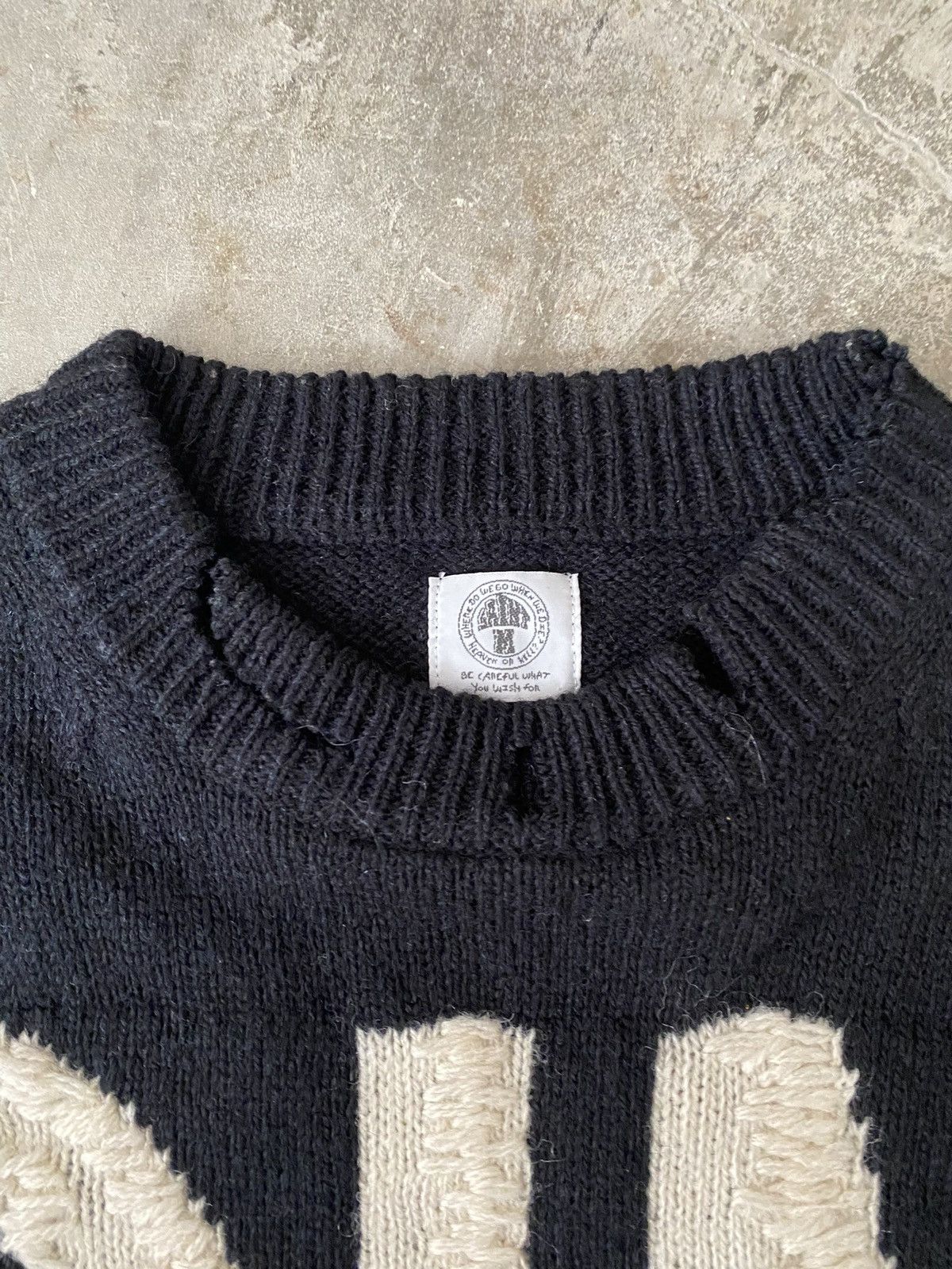 Saint Michael Saint Michael Sin Knit Sweater Kapital Visvim Readymade CPFM Size US M / EU 48-50 / 2 - 2 Thumbnail