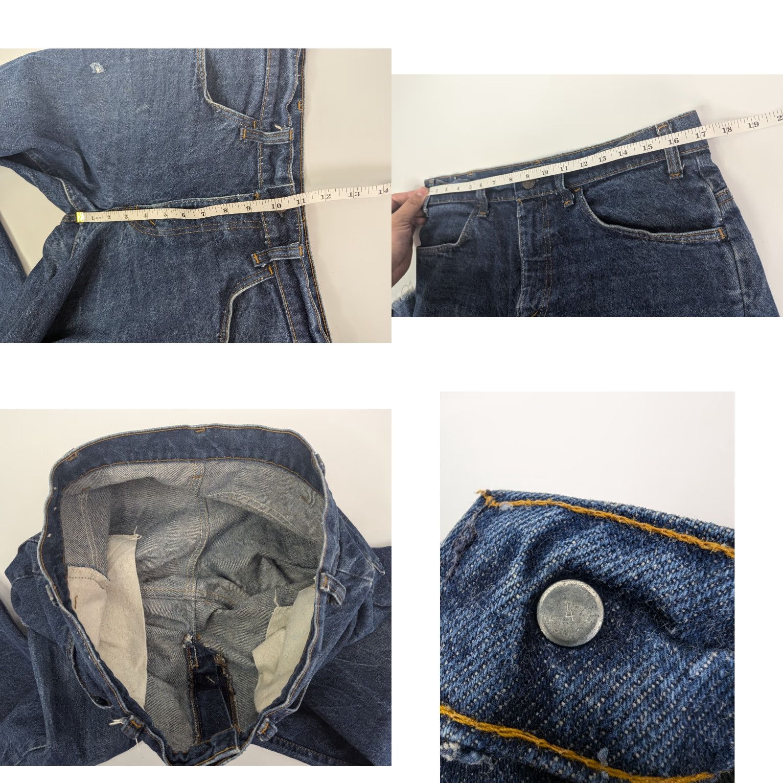 Levi's VINTAGE Levi's 684 Jeans Bell Bottoms 34x31 Denim Blue 70s Retro Bohemian Hippie Western USA Mens Bell Bottoms Size US 34 / EU 50 - 9 Thumbnail