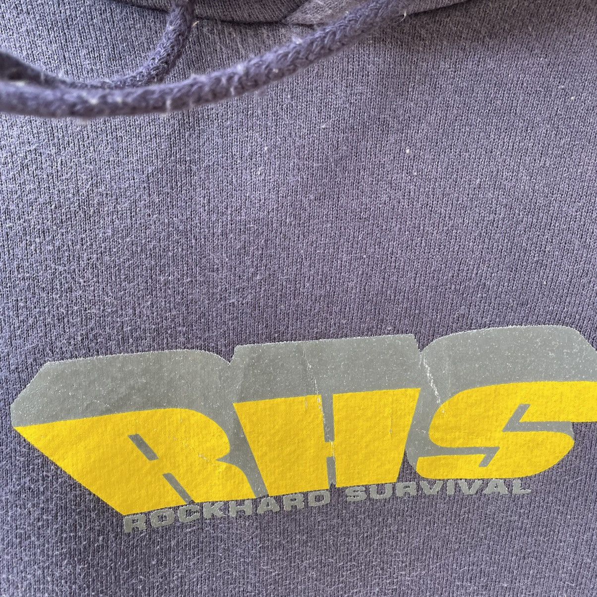 Vintage 🔥Vintage 90s Rock Hard Survival Center Logo Pullover Hoodie Size US L / EU 52-54 / 3 - 5 Thumbnail