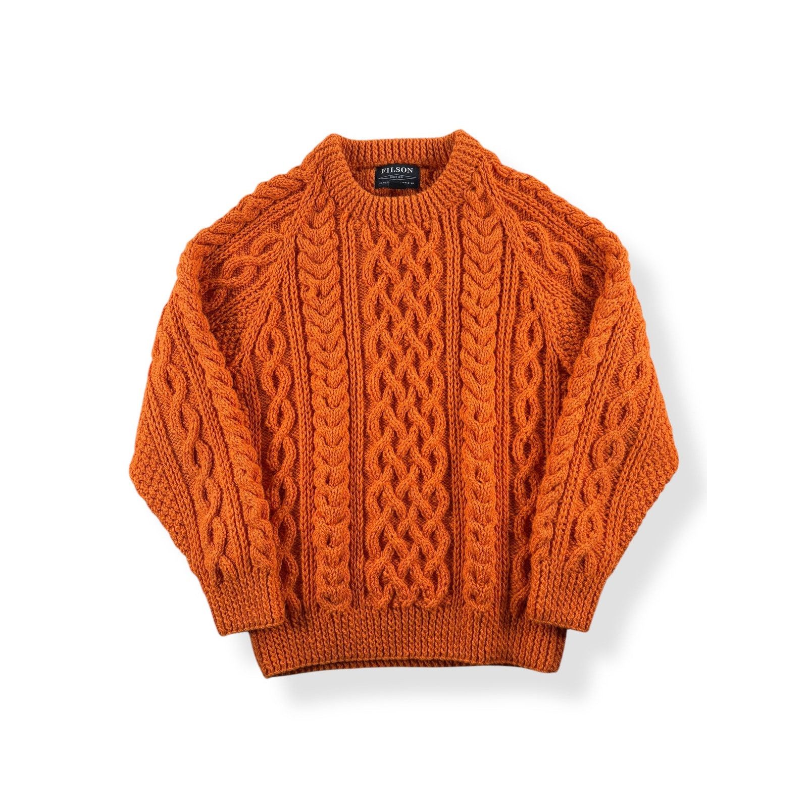 Filson Modern Filson Orange Fishermen's Sweater SZ XS Size US XS / EU 42 / 0 - 1 Thumbnail