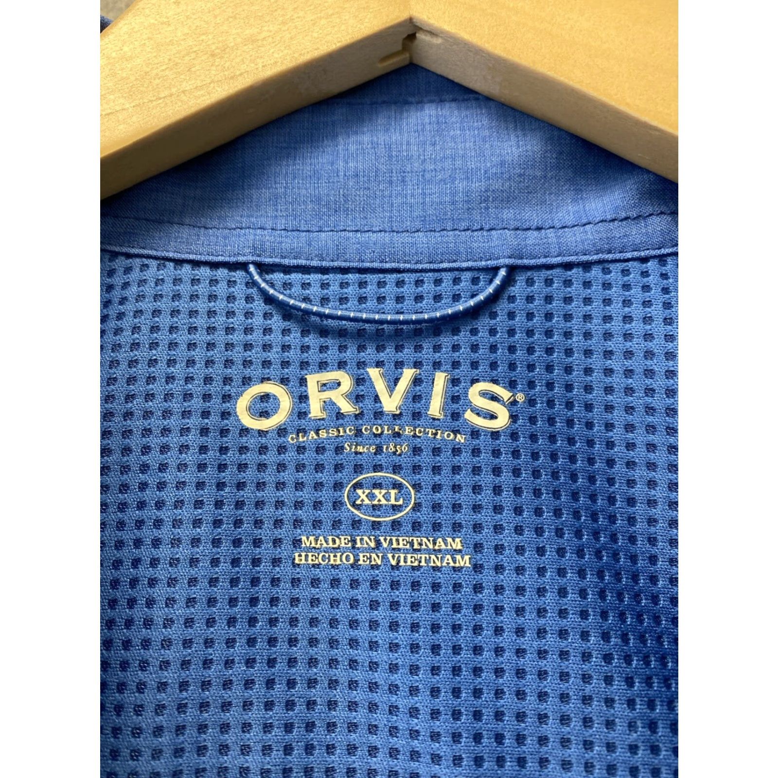 Orvis Orvis Mens Shirt XXL Blue Safari Fishing Outdoor Hiking Cargo 131-43 Size US XXL / EU 58 / 5 - 3 Thumbnail