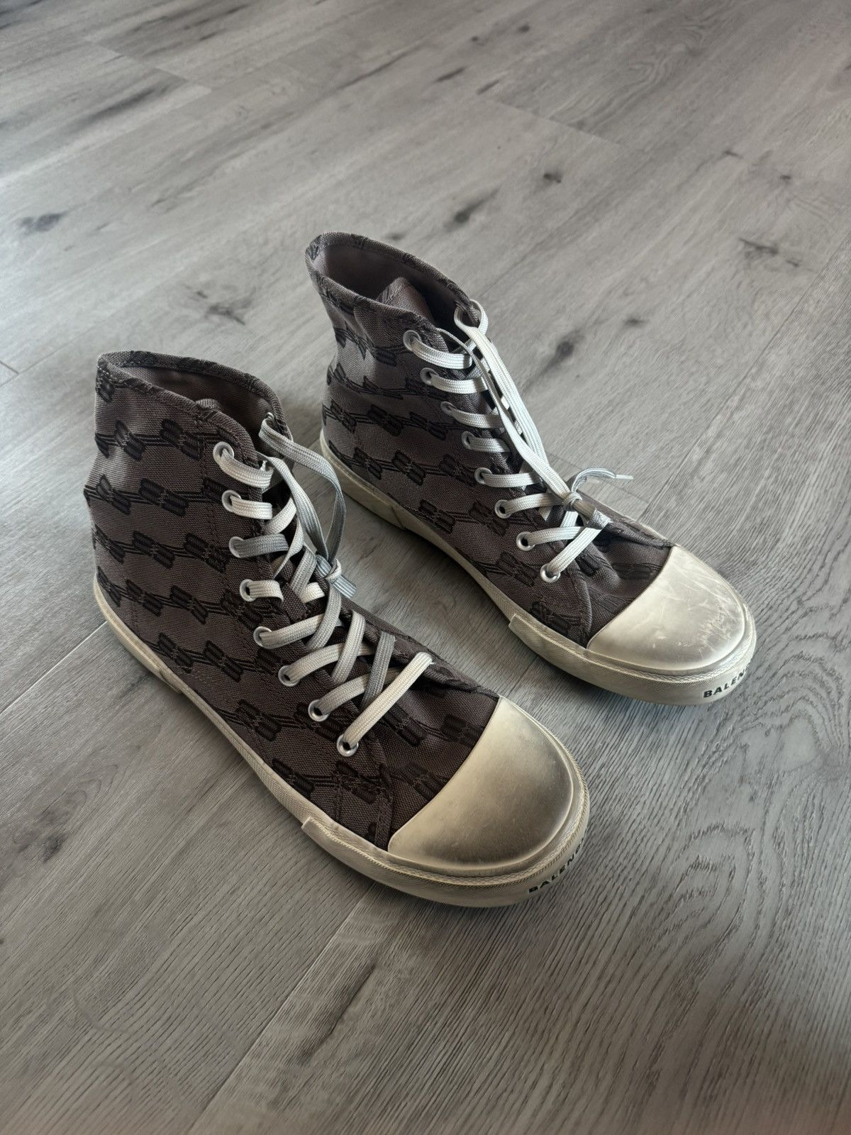 Balenciaga Balenciaga Paris High Top Sneaker Size US 12 / EU 45 - 6 Thumbnail