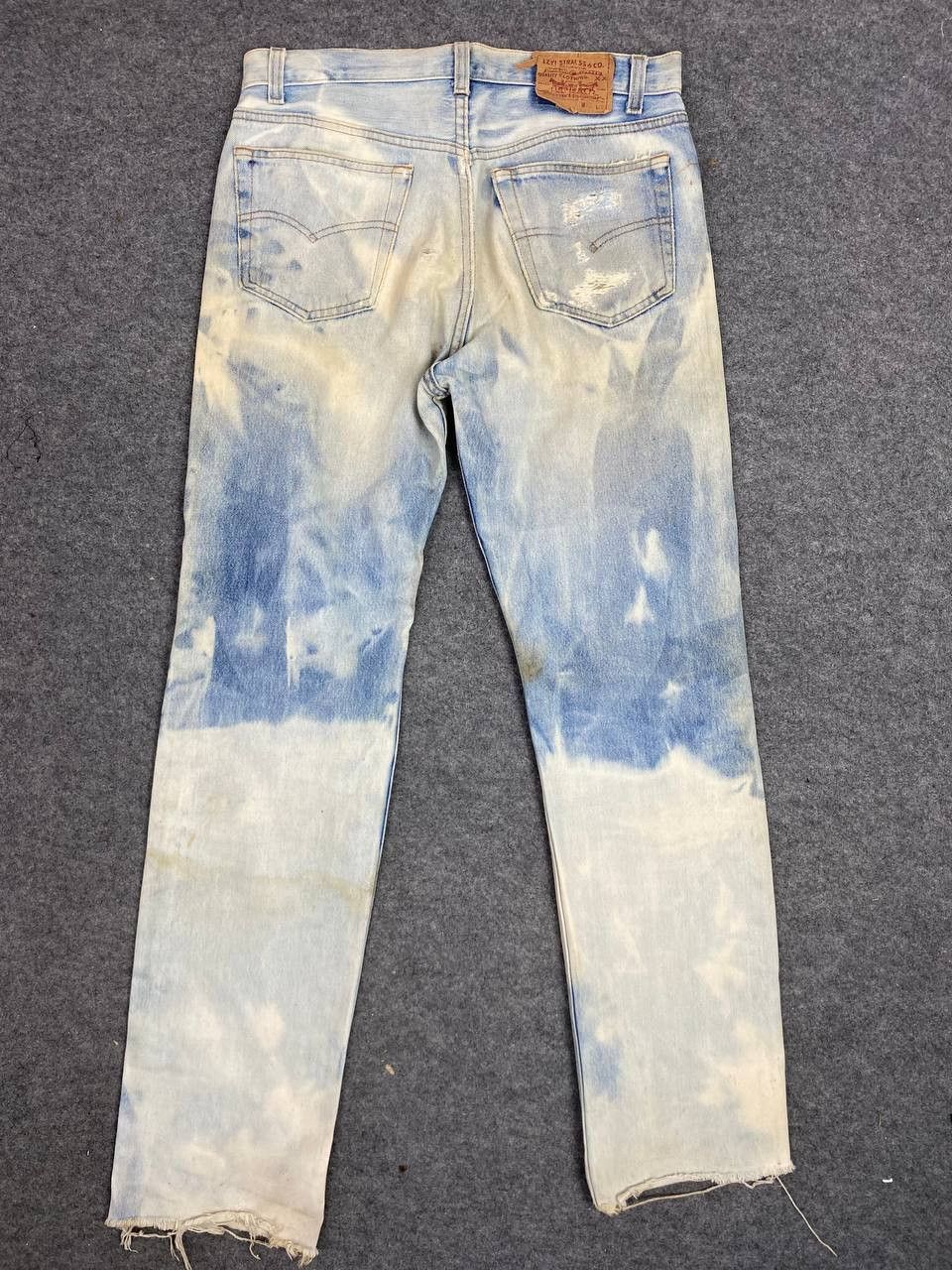 Levi's vintage levis 501 acid wash distressed denim nice design Size US 34 / EU 50 - 2 Thumbnail