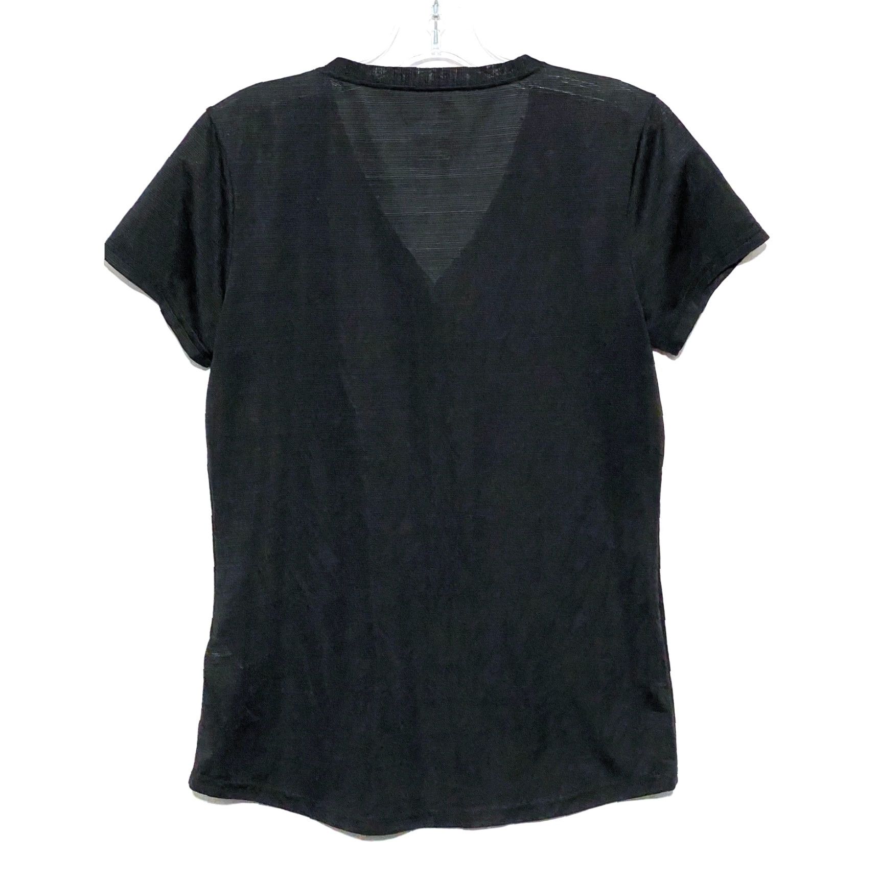 Puma Puma Logo Black V Neck Shirt Womens S Athletic Athleisure Casual Activewear Sports Shirt V-Neck Short Sleeve Size S / US 4 / IT 40 - 3 Thumbnail