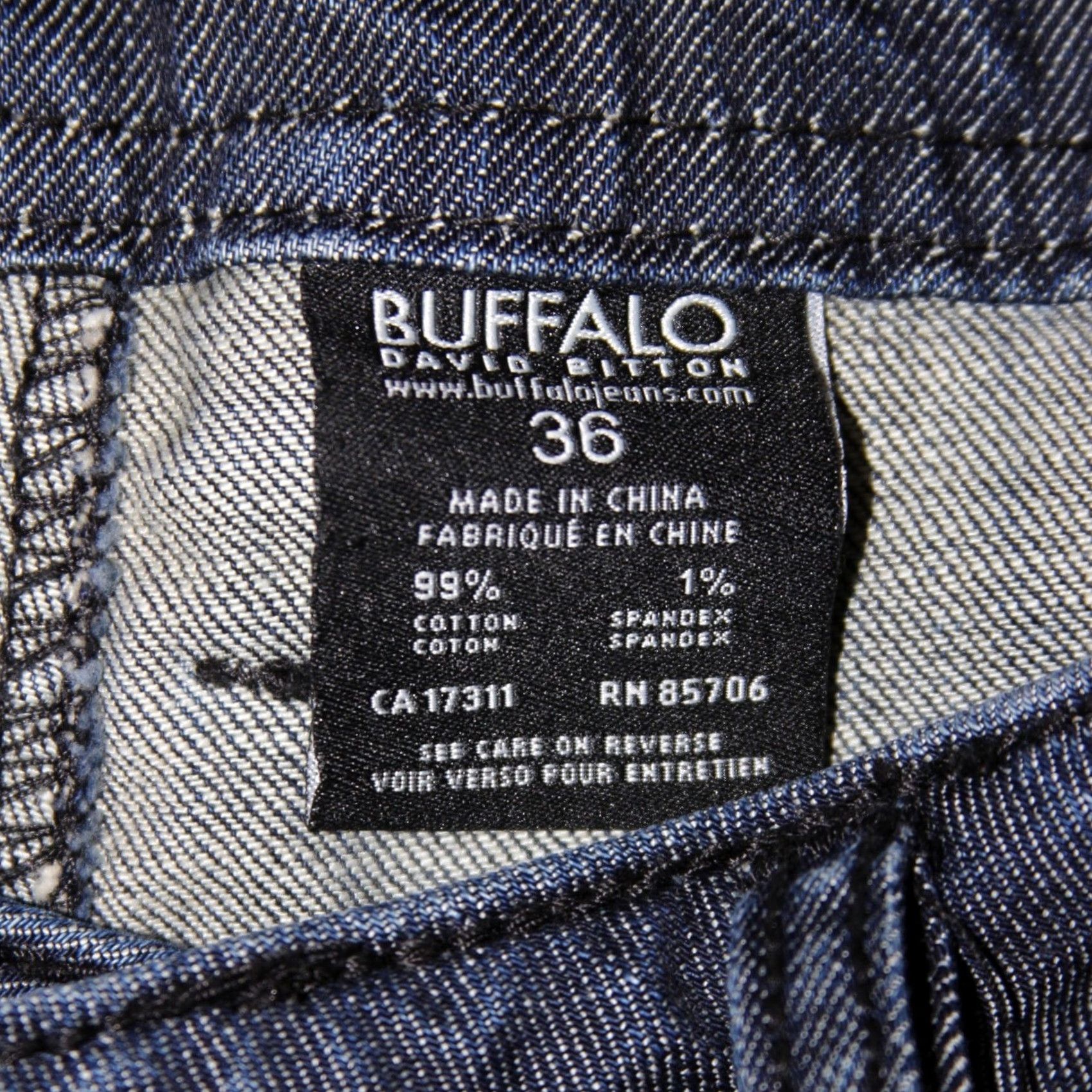 Buffalo David Bitton Buffalo David Bitton Driven Jeans Mens 36 Blue Distressed Denim W36 L30.5 Size US 36 / EU 52 - 7 Thumbnail