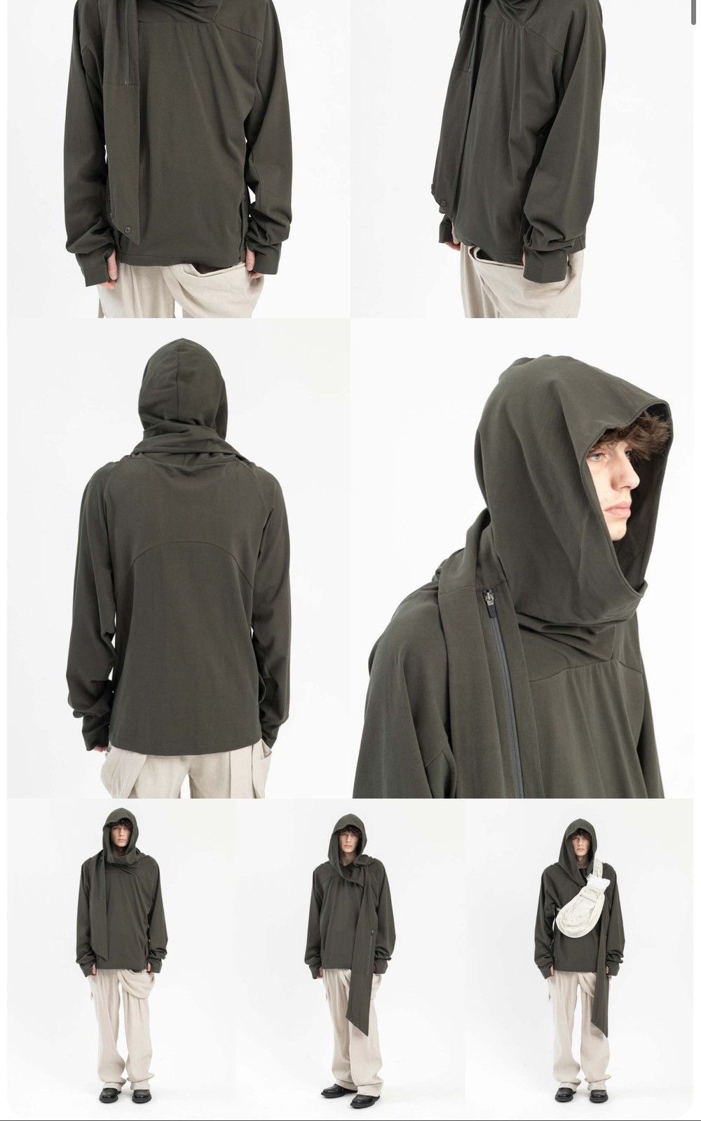 Hyein Seo Hyein Seo Scarf Hoodie Size 3 Green Size US L / EU 52-54 / 3 - 8 Thumbnail