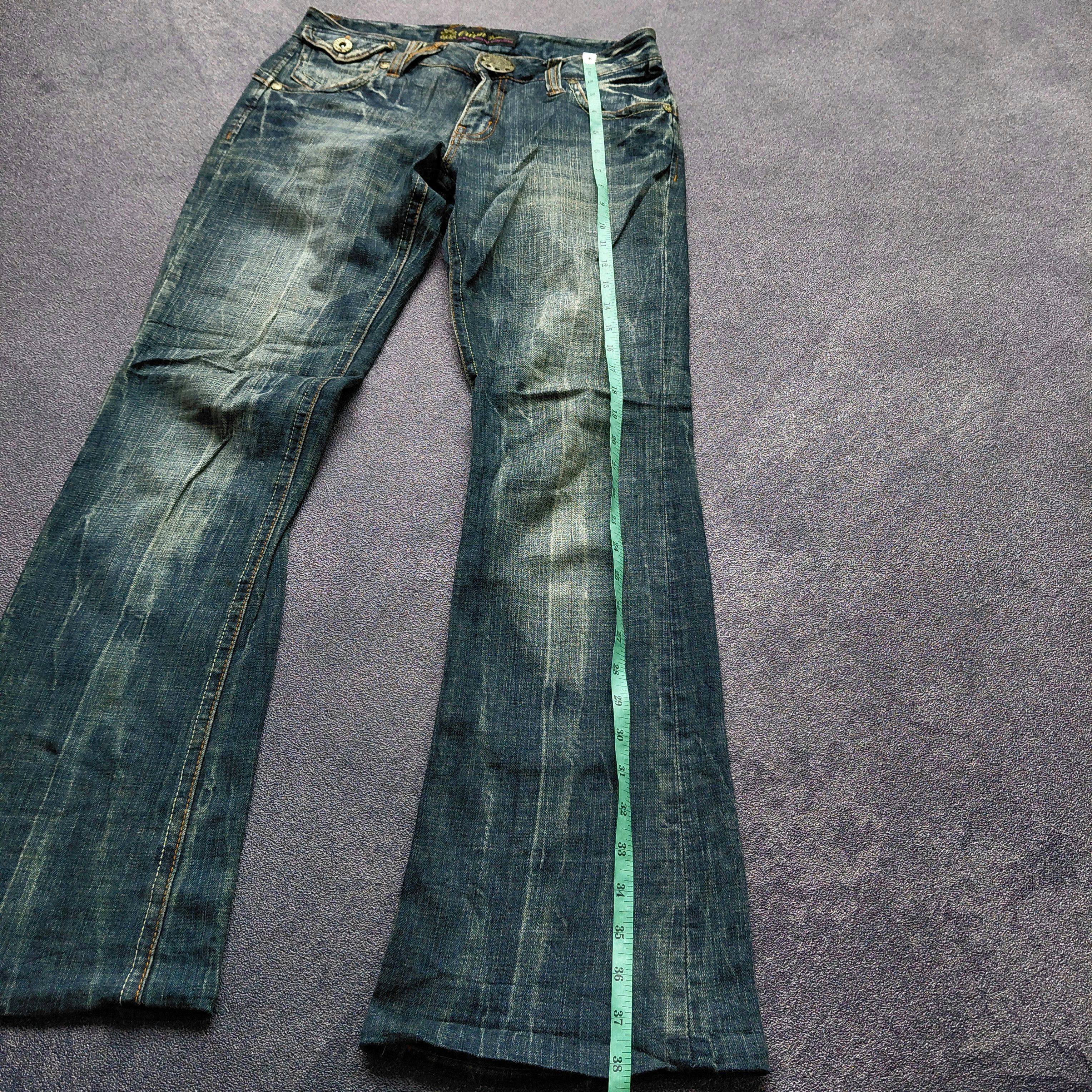 Tornado Mart Vintage Y2K Orrin Denim Flare Pants Size US 30 / EU 46 - 9 Thumbnail