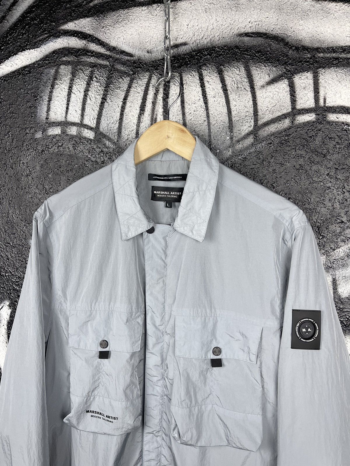 Marshall Artist Marshall Artist Casual Chrome Nylon Overshot Jacket Size L Size US L / EU 52-54 / 3 - 4 Thumbnail