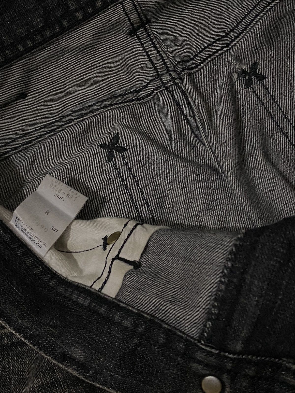 Japanese Brand Vintage Lee Riders Classic Retro Ripped Jeans Denim Size US 36 / EU 52 - 17 Thumbnail