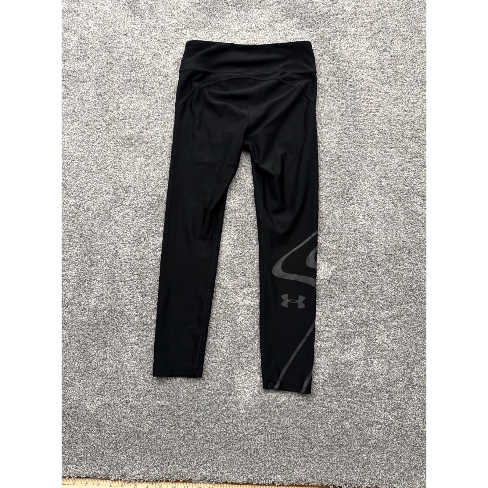 Under Armour Under Armour Leggings Women Small Compression HeatGear Athletic Gorpcore Activewear Polyester Spandex Black Size 28" / US 6 / IT 42 - 8 Thumbnail