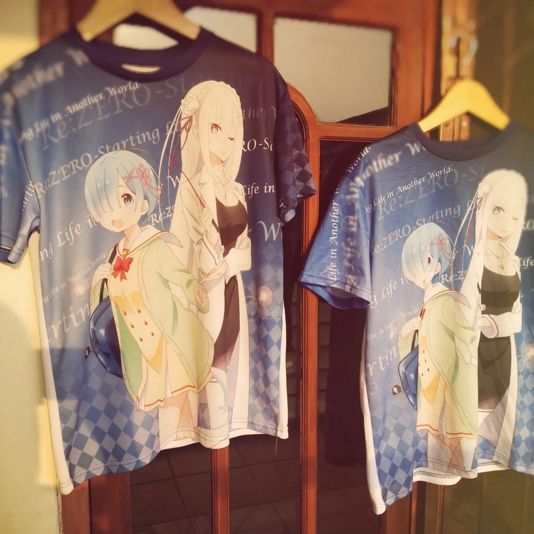 Anime × Japanese Brand ReZero Half All Over Print Polyester Banpresto Size US L / EU 52-54 / 3 - 1 Thumbnail