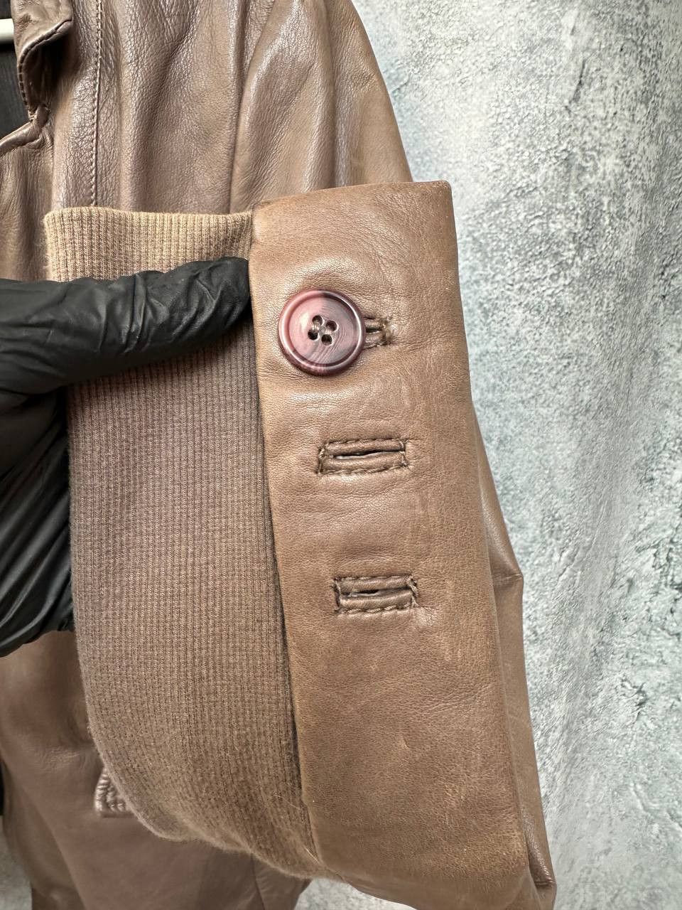 Leather × Muubaa × Vintage Muubaa Futura Leather Jacket in Steel Grey Avant-Garde Size M / US 6-8 / IT 42-44 - 17 Thumbnail