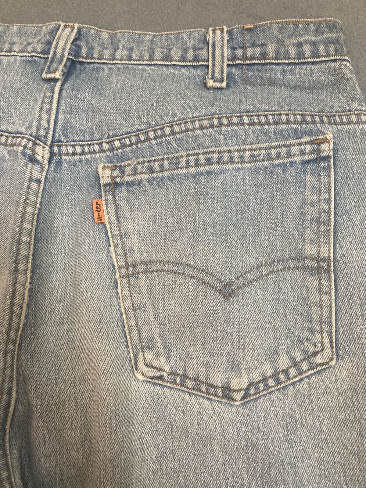 Levi's Vintage 80’s Levis 519 orange tab jeans Made in USA Size US 35 - 11 Thumbnail