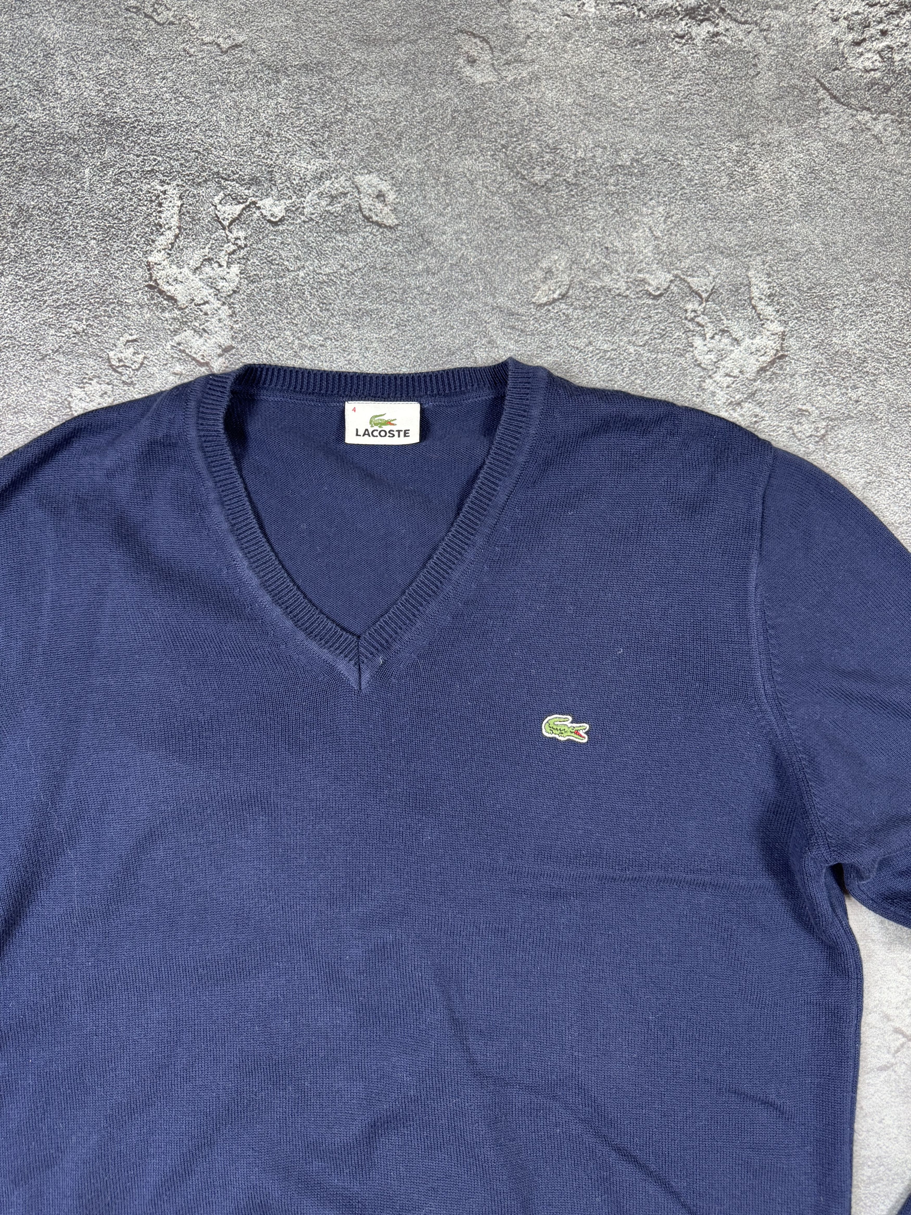 Lacoste Lacoste V-Neck Knitted Sweater Size M Streetwear Size US M / EU 48-50 / 2 - 4 Thumbnail
