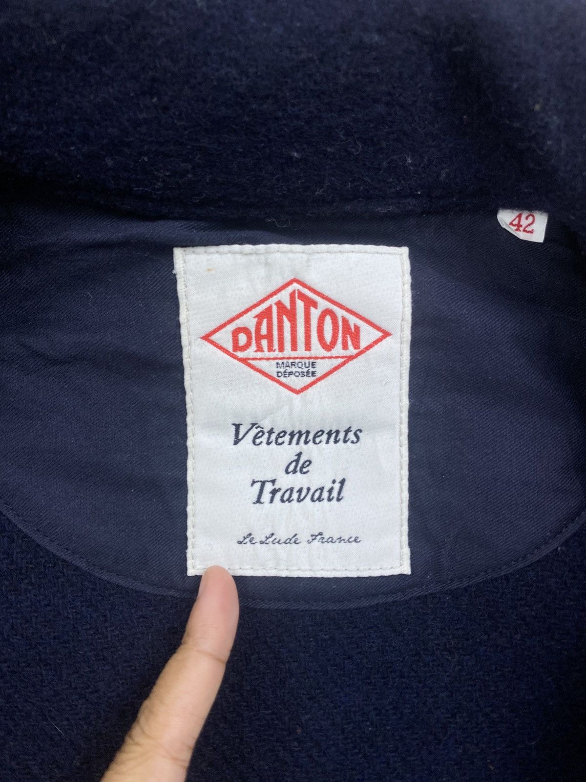 Danton × Vintage VINTAGE DANTON VETEMENTS DE TRAVAIL WOOL JACKET Size US M / EU 48-50 / 2 - 9 Thumbnail