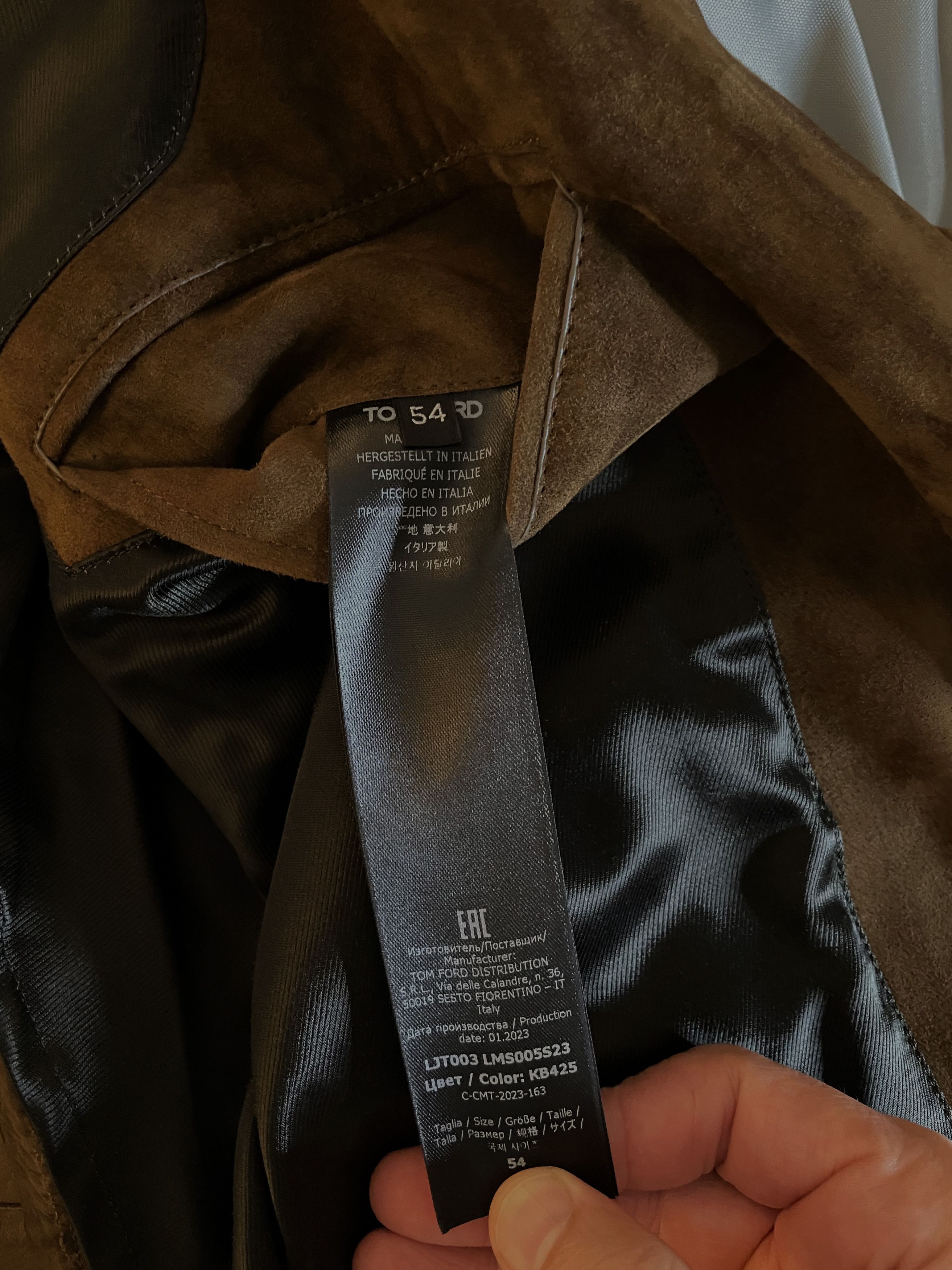 Tom Ford Ultimate Rare $10,700 w/tax TOM FORDSuede Blazer, Tom's Fave Size US L / EU 52-54 / 3 - 22 Thumbnail