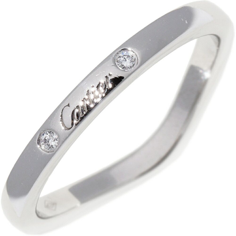 Cartier Cartier Cartier Ballerine Wedding Ring Pt950 Diamond Ring Size 48 Precious Metal Ring B40929 DUTY FREE for USA Size ONE SIZE - 1 Thumbnail