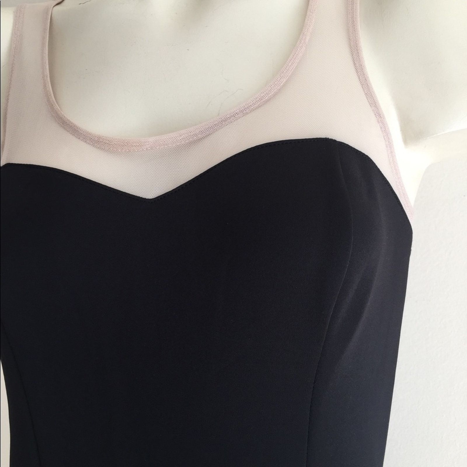 American Rag New Medium dress Flare with sheer nude NWT Size M / US 6-8 / IT 42-44 - 2 Thumbnail