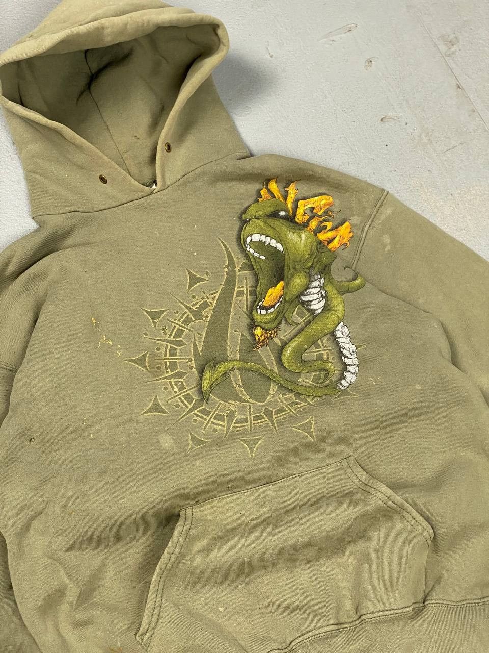 Band Tees Vintage hoodie In Flames band rock Distressed merch Size US L / EU 52-54 / 3 - 2 Thumbnail