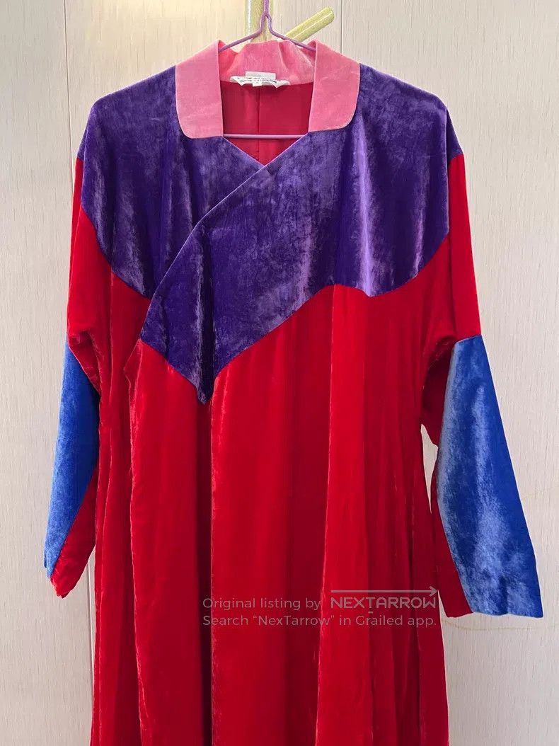 Comme des Garcons Comme Des Garcons Velvet Chinese style off-shoulder dress Size S / US 4 / IT 40 - 2 Thumbnail