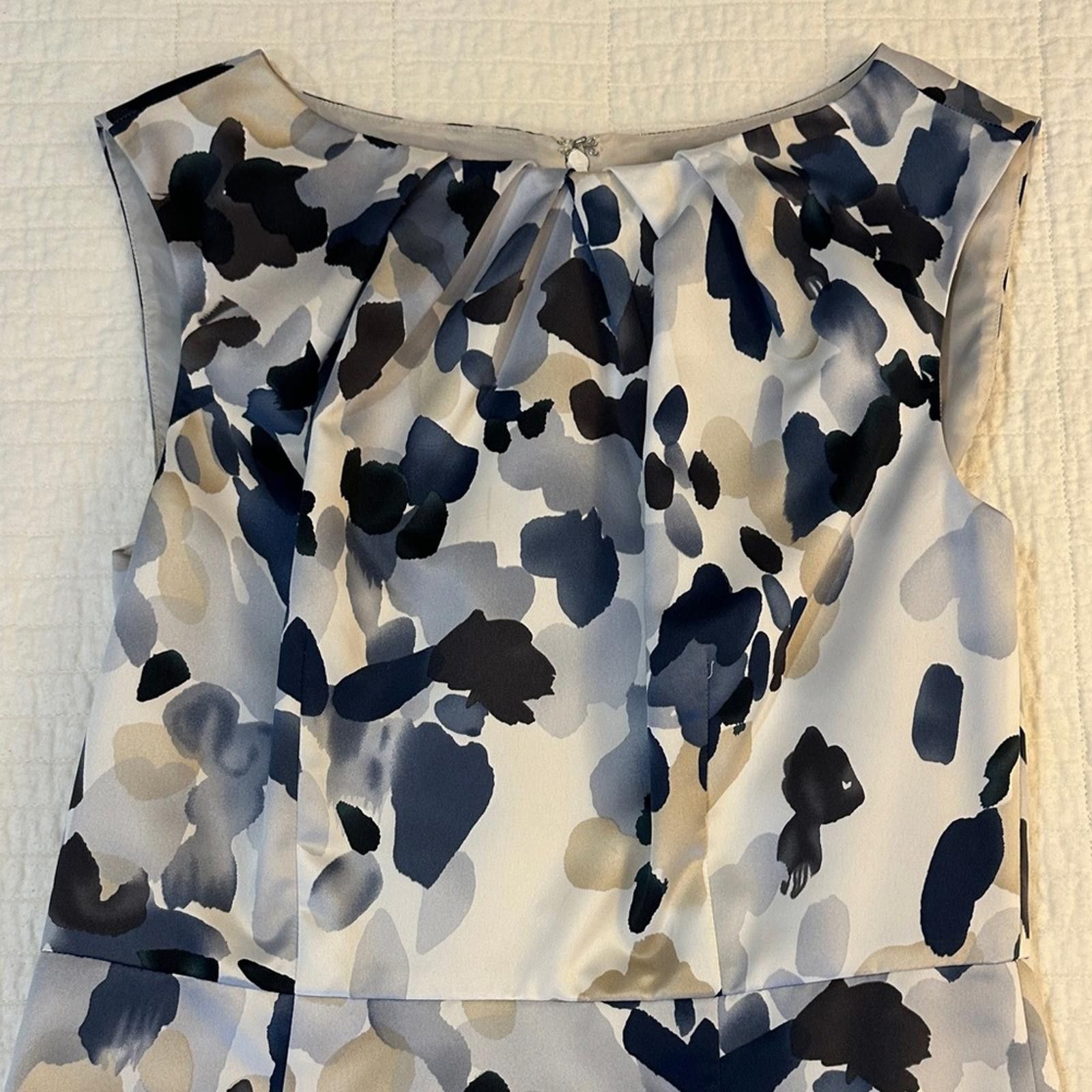 Ann Taylor Ann Taylor sz 4 Silk like Sleeveless Dress midi EUC Size S / US 4 / IT 40 - 3 Thumbnail