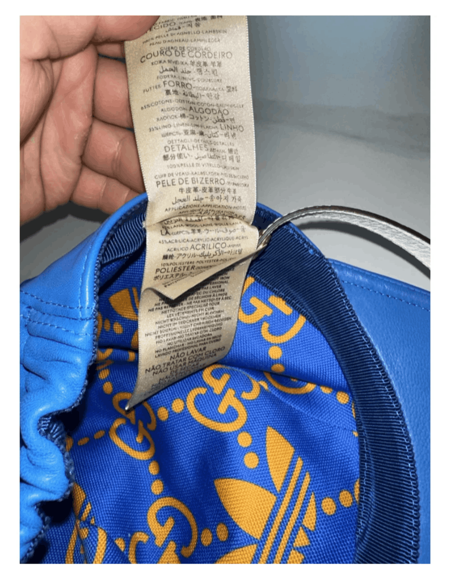 Adidas × Gucci Gucci x Adidas 2023 Jockey Lamb Leather Hat w/ Tags Size ONE SIZE - 4 Thumbnail