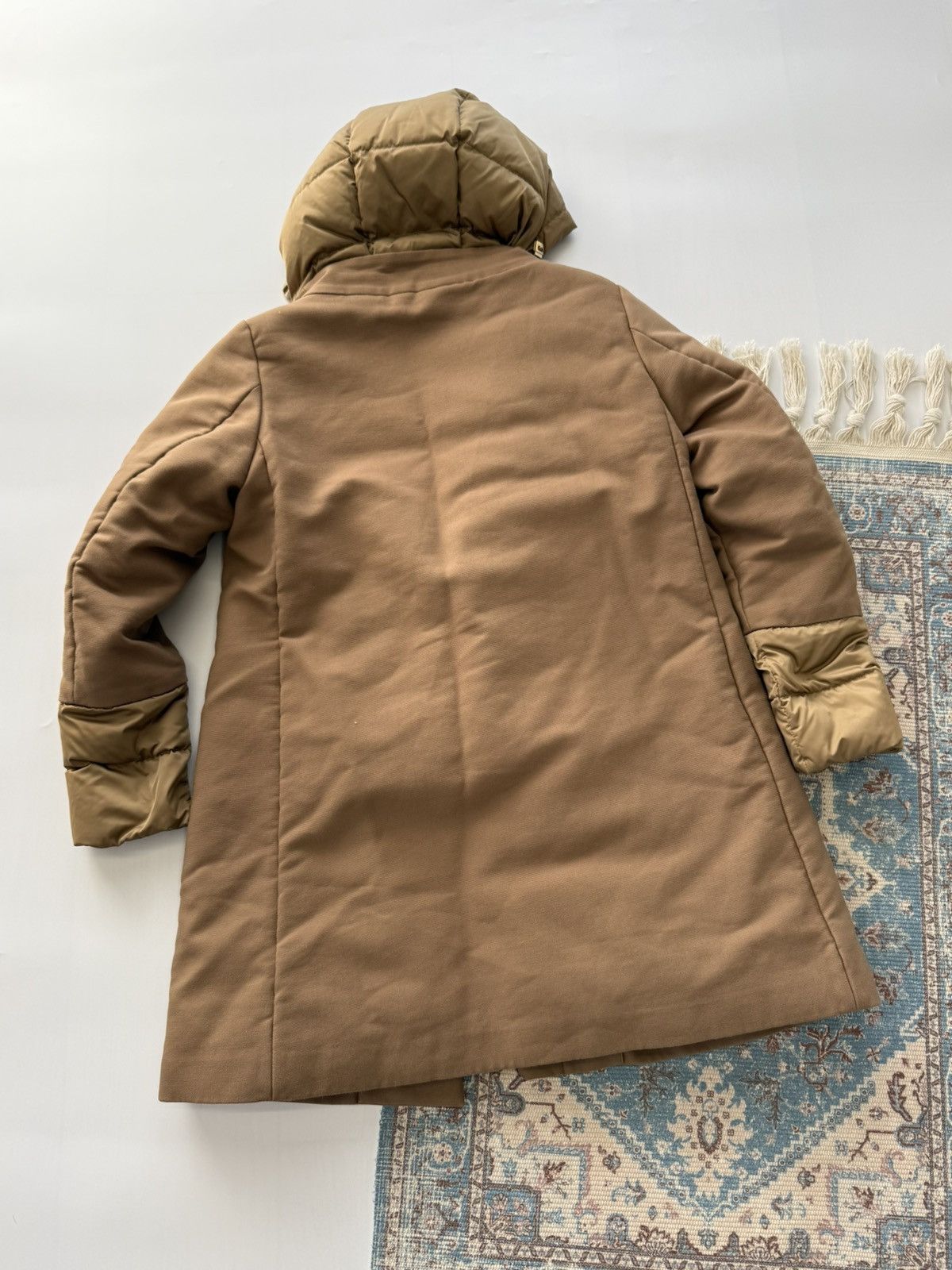 Herno Herno Brown Tan Detachable Collar Puffer Coat Jacket Wool Size M / US 6-8 / IT 42-44 - 6 Thumbnail